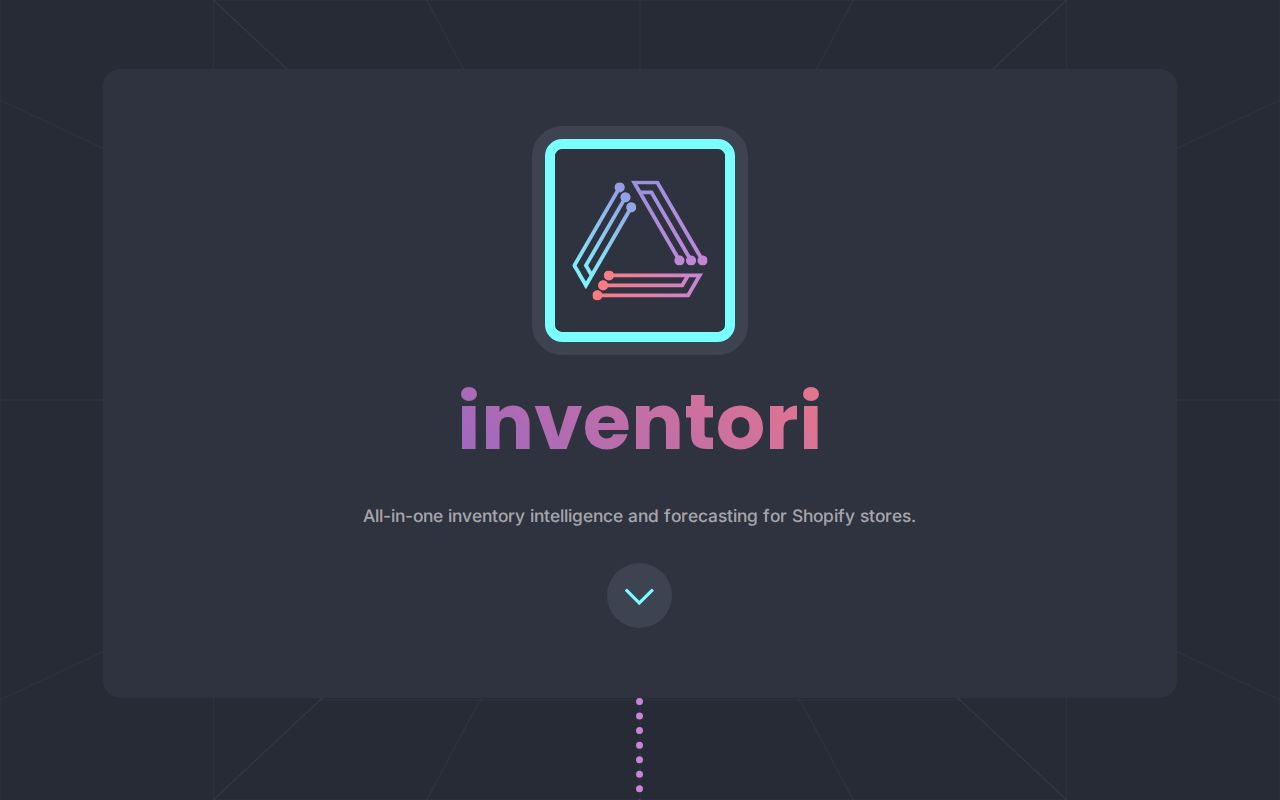 inventori - Intelligent inventory forecasting for Shopify stores